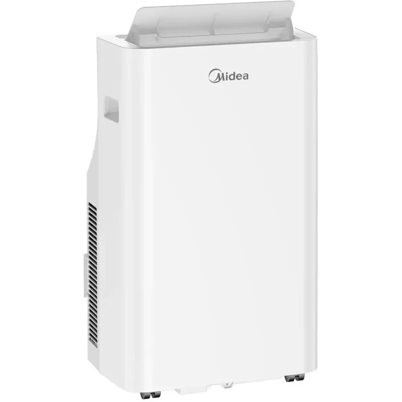 Midea mobile Klimaanlage, weiß, energieeffizient, mit Rollen und Bedienfeld